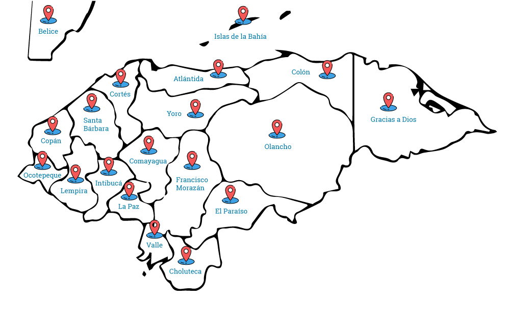 Mapa de asistentes a los cursos de ultrasonido con Ultrasonica